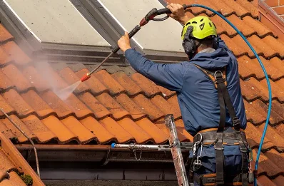 Démoussage et hydrofuge de toiture à Greuville